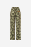 Ethnic Green Print Trousers